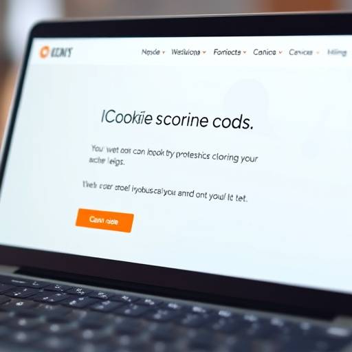 A visual representation of a website cookie banner prompting user consent.