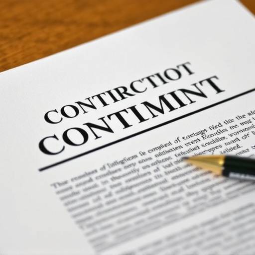 Image depicting a contract with key terms highlighted